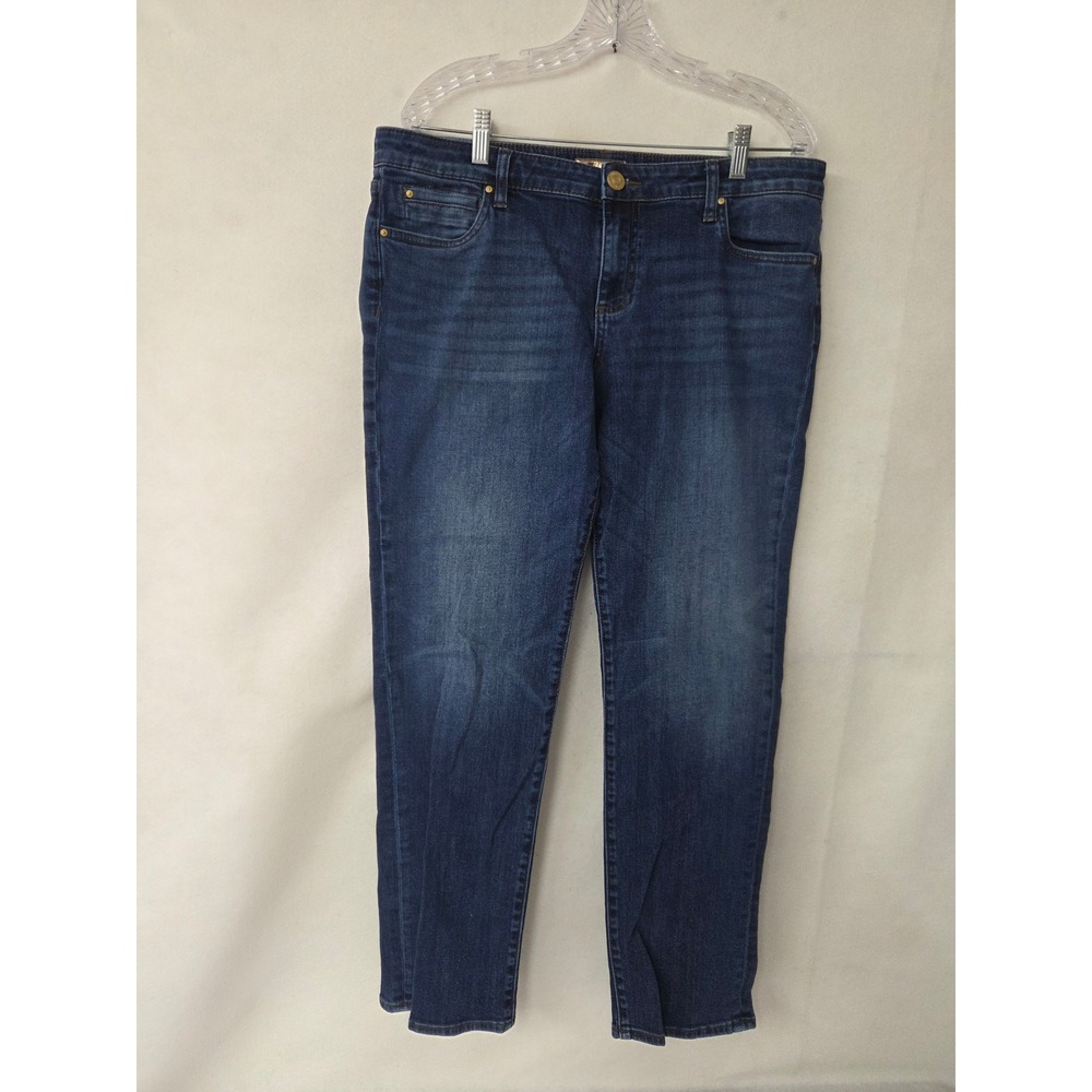 KUT from the Kloth Catherine Boyfriend Jeans Blue Medium Wash Size 14 KP142MA6
